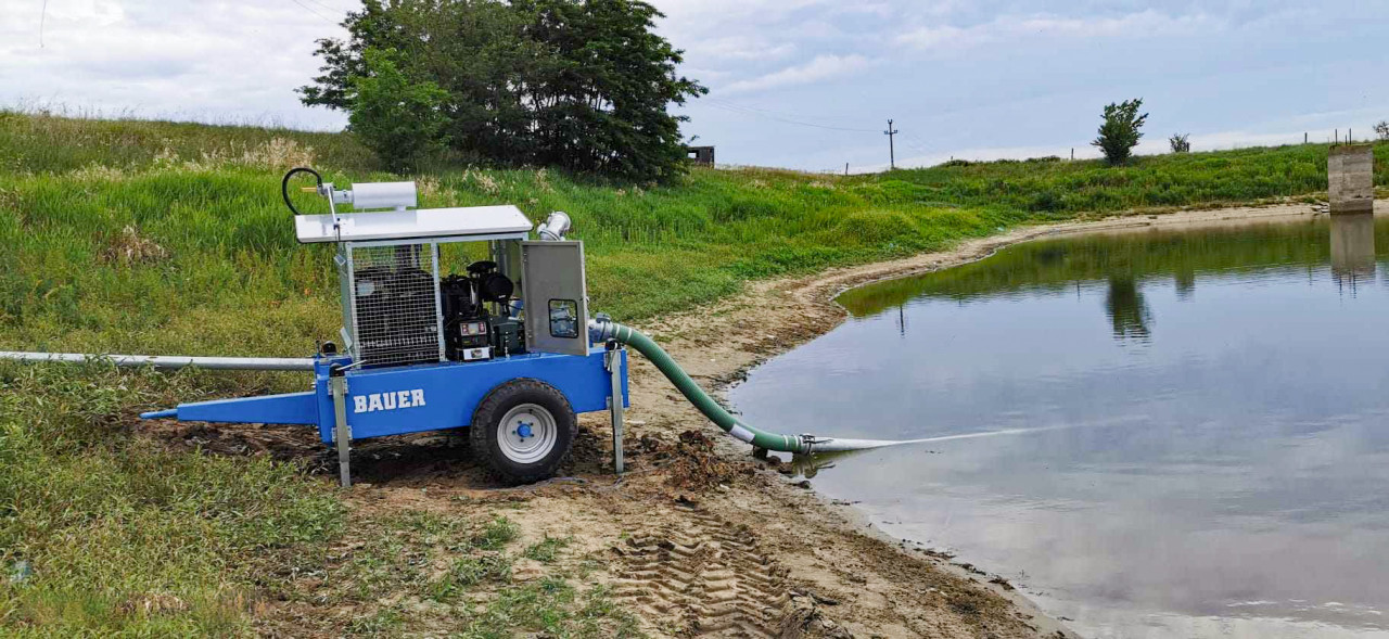 Bauer Beregnung Dieselpumpaggregat